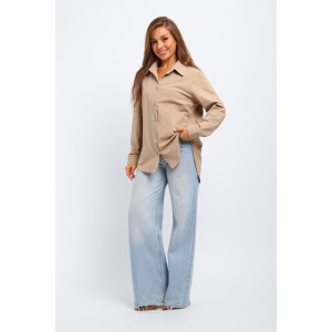 Рубашка женская №31985 академик (р-ры: 46-56) бежевый