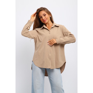 Рубашка женская №31985 академик (р-ры: 46-56) бежевый
