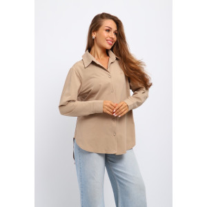Рубашка женская №31985 академик (р-ры: 46-56) бежевый