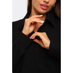 Рубашка женская №31985 академик (р-ры: 46-56) черный