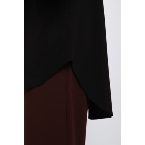 Рубашка женская №31985 академик (р-ры: 46-56) черный