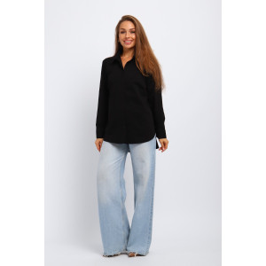 Рубашка женская №31985 академик (р-ры: 46-56) черный