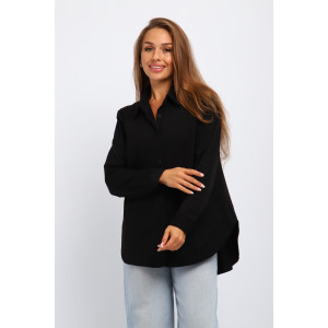 Рубашка женская №31985 академик (р-ры: 46-56) черный
