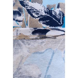 Халат женский "Элит" кулирка (р-ры: 48-62) голубой