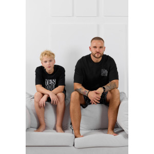 Костюм двойка детский "Экипаж-2" кулирка (р-ры: 140-170) черный