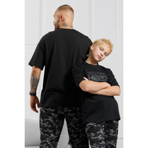 Костюм двойка мужской "Экипаж-3" кулирка (р-ры: 48-58) черный