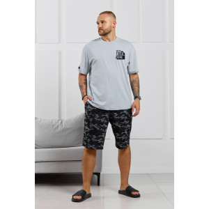 Костюм двойка мужской "Экипаж-4" кулирка (р-ры: 48-58) светло-серый