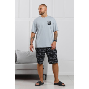 Костюм двойка мужской "Экипаж-4" кулирка (р-ры: 48-58) светло-серый