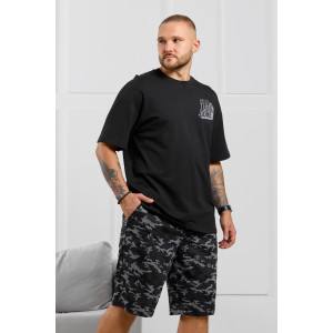 Костюм двойка мужской "Экипаж-4" кулирка (р-ры: 48-58) черный