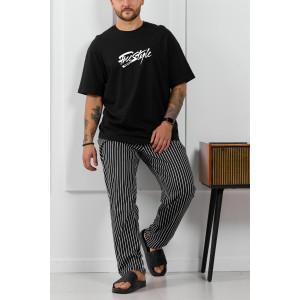 Костюм двойка мужской "Реванш-1" кулирка (р-ры: 48-58) черный