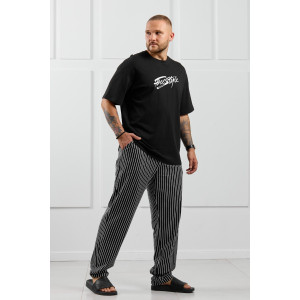 Костюм двойка мужской "Реванш-1" кулирка (р-ры: 48-58) черный