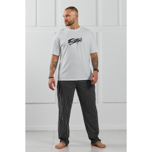 Костюм двойка мужской "Реванш-1" кулирка (р-ры: 48-58) белый