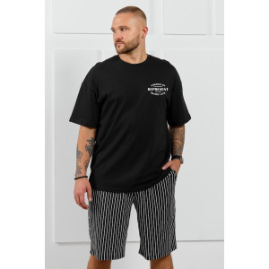 Костюм двойка мужской "Реванш-2" кулирка (р-ры: 48-58) черный