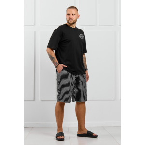 Костюм двойка мужской "Реванш-2" кулирка (р-ры: 48-58) черный