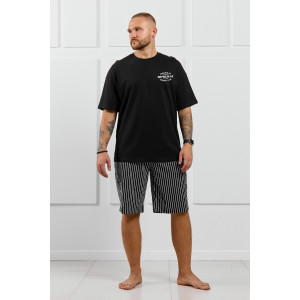 Костюм двойка мужской "Реванш-2" кулирка (р-ры: 48-58) черный