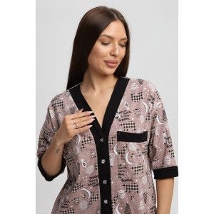 Пижама женская П3177 кулирка (р-ры: 48-62)