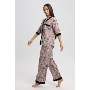 Пижама женская П3177 кулирка (р-ры: 48-62)