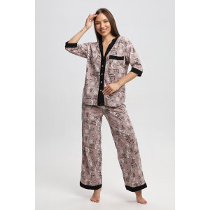 Пижама женская П3177 кулирка (р-ры: 48-62)