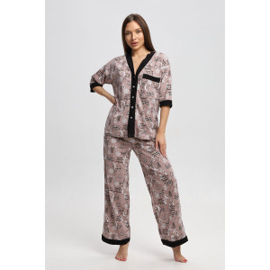 Пижама женская П3177 кулирка (р-ры: 48-62)