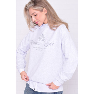 Джемпер женский 6221б футер 2-х нитка (р-ры: 42-56) белый