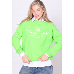 Джемпер женский 6221г футер 2-х нитка (р-ры: 42-56) авокадо