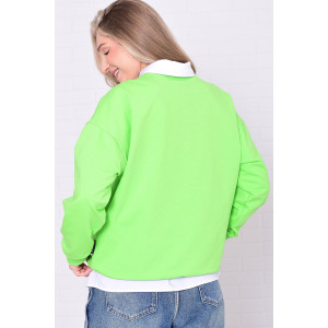 Джемпер женский 6221г футер 2-х нитка (р-ры: 42-56) авокадо