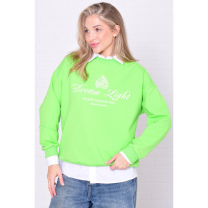 Джемпер женский 6221г футер 2-х нитка (р-ры: 42-56) авокадо