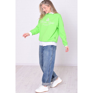 Джемпер женский 6221г футер 2-х нитка (р-ры: 42-56) авокадо