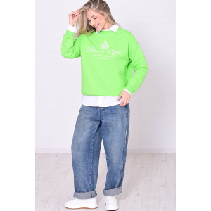 Джемпер женский 6221г футер 2-х нитка (р-ры: 42-56) авокадо