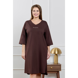 Туника женская "Сотерн" кулирка (р-ры: 48-58) шоколадный Туника женская "Сотерн" кулирка (р-ры: 48-58) шоколадный