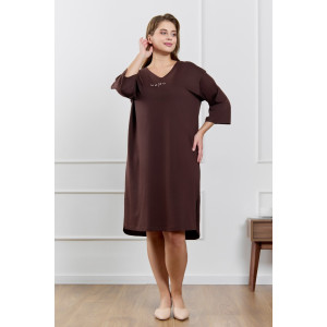 Туника женская "Сотерн" кулирка (р-ры: 48-58) шоколадный Туника женская "Сотерн" кулирка (р-ры: 48-58) шоколадный