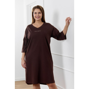 Туника женская "Сотерн" кулирка (р-ры: 48-58) шоколадный Туника женская "Сотерн" кулирка (р-ры: 48-58) шоколадный