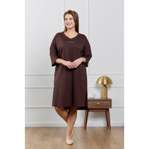 Туника женская "Сотерн" кулирка (р-ры: 48-58) шоколадный Туника женская "Сотерн" кулирка (р-ры: 48-58) шоколадный