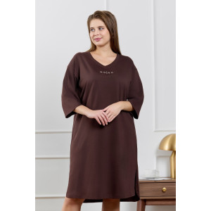 Туника женская "Сотерн" кулирка (р-ры: 48-58) шоколадный Туника женская "Сотерн" кулирка (р-ры: 48-58) шоколадный