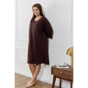 Туника женская "Сотерн" кулирка (р-ры: 48-58) шоколадный Туника женская "Сотерн" кулирка (р-ры: 48-58) шоколадный