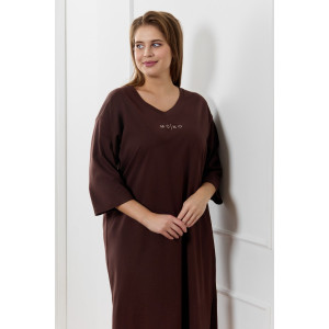 Туника женская "Сотерн" кулирка (р-ры: 48-58) шоколадный Туника женская "Сотерн" кулирка (р-ры: 48-58) шоколадный