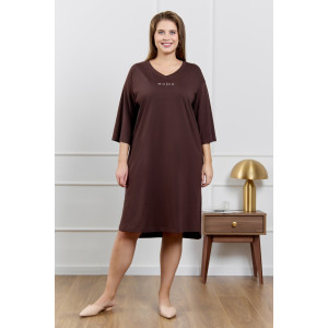 Туника женская "Сотерн" кулирка (р-ры: 48-58) шоколадный Туника женская "Сотерн" кулирка (р-ры: 48-58) шоколадный