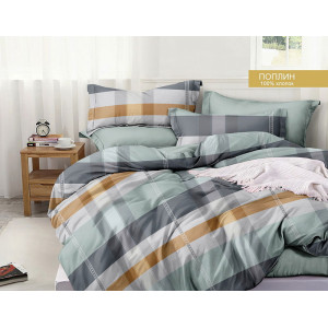 Постельное белье зима-лето поплин стеганый с окантовкой ЗЛПО29-1464