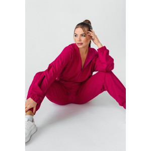 Костюм двойка женский КС-201ФР/ФКС футер 2-х нитка (р-ры: 42-52) фуксия