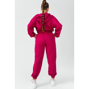 Костюм двойка женский КС-201ФР/ФКС футер 2-х нитка (р-ры: 42-52) фуксия