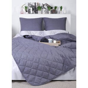 Набор для сна с одеялом КП28-1456 ВБ серый