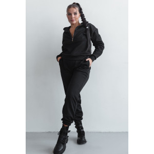 Костюм двойка женский КС-079КПТ/ЧЕР капитоний (р-ры: 44-58) черный Костюм двойка женский КС-079КПТ/ЧЕР капитоний (р-ры: 44-58) черный