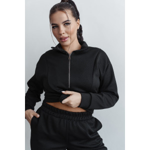 Костюм двойка женский КС-079КПТ/ЧЕР капитоний (р-ры: 44-58) черный Костюм двойка женский КС-079КПТ/ЧЕР капитоний (р-ры: 44-58) черный