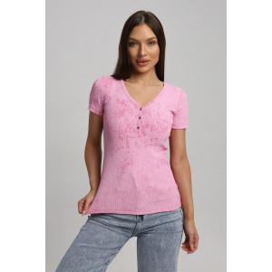 Футболка женская Ф004 кашкорсе (р-ры: 42-52) розовый