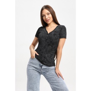 Футболка женская Ф004 кашкорсе (р-ры: 42-52) темно-серый