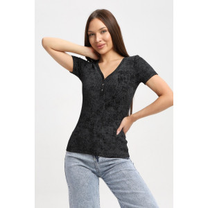 Футболка женская Ф004 кашкорсе (р-ры: 42-52) темно-серый