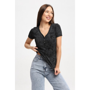 Футболка женская Ф004 кашкорсе (р-ры: 42-52) темно-серый