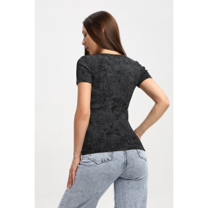 Футболка женская Ф004 кашкорсе (р-ры: 42-52) темно-серый