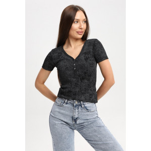 Футболка женская Ф004 кашкорсе (р-ры: 42-52) темно-серый