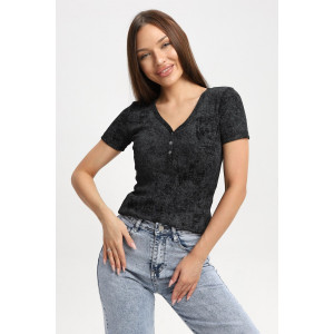 Футболка женская Ф004 кашкорсе (р-ры: 42-52) темно-серый